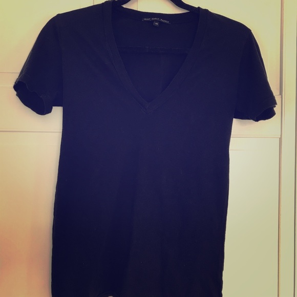 Urban Outfitters black v neck t-shirt - Picture 1 of 3